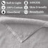 (2PC, 13"x43") 100% Gray Workout Towels for Gym - Cotton, Breathable, Soft & Absorb - Sweat Towel for Men & Women
