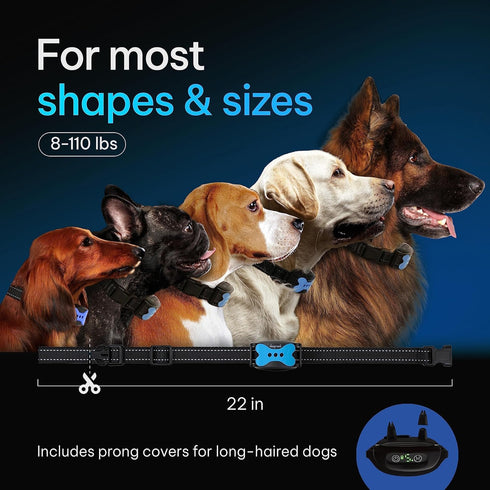 DogRook Smart Dog Bark Collar, No Shock Training Collar with Beep & Vibration, Rechargeable for All Dog Sizes