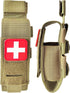 GZWER Set) Tactical Tourniquet Pouch Holder TQ Tourniquet Case Trauma Medical Shear Pouch with Shears and Pen(TAN