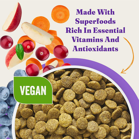 Halo Holistic Adult Dog Vegan Plant-Based Recipe with Superfoods, 3.5 lb Bag