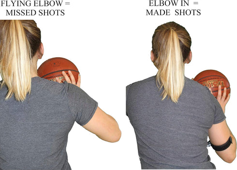 Straight Shooter Basketball Shooting Training Aid, Keeps Elbow in & Follow Thru Straight