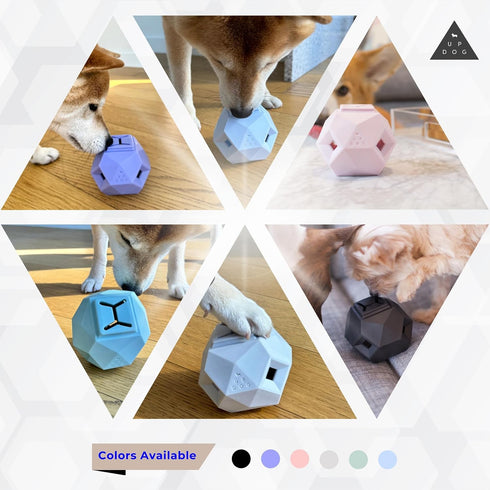 Treat Dispensing Balls for Medium Dogs - Interactive Cat Toy for Self-Play, 3.6 x 3.6 in