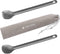 Navaris Long Handle Titanium Spork and Spoon - 8.4" Metal Cutlery Set for Backpacking and Camping, Strong Lightweight