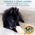 Pack 3-4 inch (6-Pack) Approved Mini Beef Cheek Rolls - Single Ingredient, All Natural Dog Treats for Small and Medium
