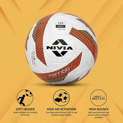 NIVIA 279 Torrido Pu Football, Size 5 White/Green