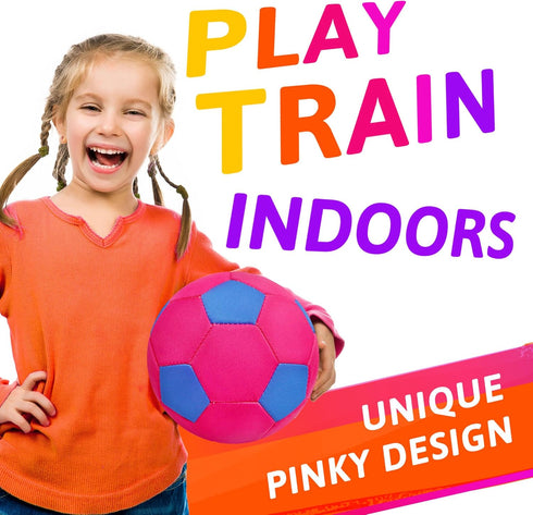 Indoor Soccer Ball Size 4 - Soft House Soccer Ball Size 4 for Protecting Inside Home Furniture, Silent Size 4 Soccer