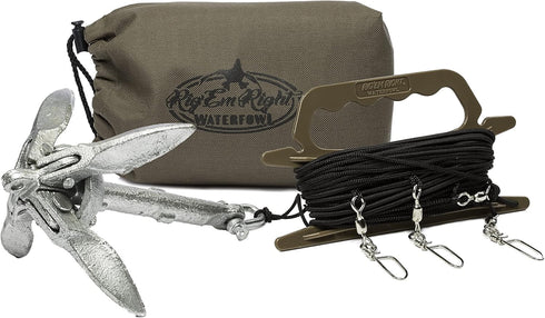 Rig'Em Right Ultimate Motion Device for Duck Hunting, Waterfowl Jerk Rig Decoy for up to Four Decoys