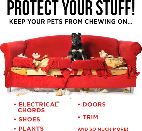 Natural Rapport Pet Anti-Chew Spray, The Only Bitter Anti-Chewing Spray Dogs May Need, 8 fl oz