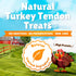 Gootoe Turkey Tendon Dog Treats, 100% USA-Sourced Natural Snack, Premium Training Chews for Small Dogs, 6 Unit/Pack