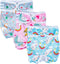 3 Pack Washable Pet Dog Diapers for Female Dogs in Heat - Reusable Period Panties, Puppy Diapers (Animals, XS)