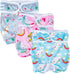 3 Pack Washable Pet Dog Diapers for Female Dogs in Heat - Reusable Period Panties, Puppy Diapers (Animals, XS)