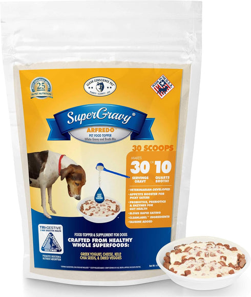 SuperGravy Original Trio, 30-Scoop Bags, Natural Dog Food Gravy Topper, Human Grade, Gluten Free, Grain Free