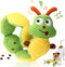 Gigwi Interactive Dog Puzzle Toys, Snuffle Toy Treat Dispensing IQ Training, Cute Caterpillar Design