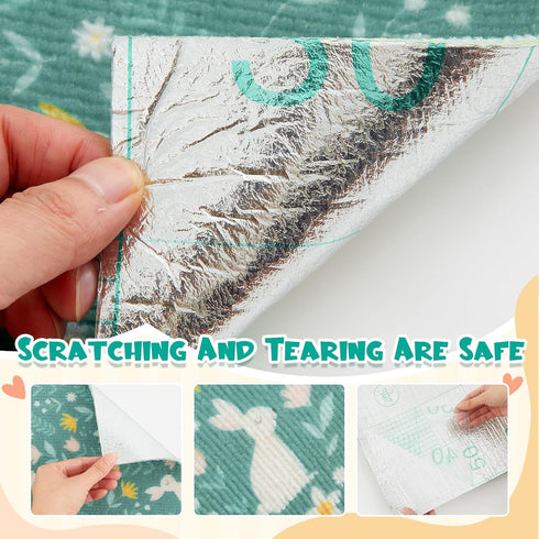 Maasechs 12 Inch 6.56 Rabbit Scratch Mat x ft Self Adhesive Bunny Scratching Pad Claws and Teeth Care Rabbit Mat