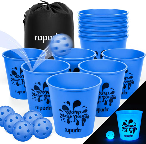ropoda Giant Yard Pong,Yard Games with Durable Buckets and Balls, Outdoor Game