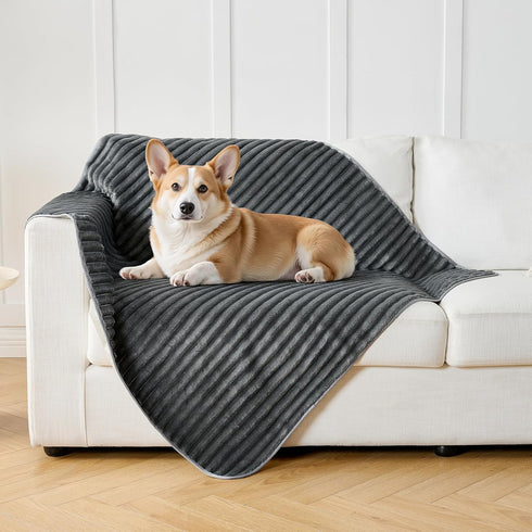 4 Pack 18" 24") FunFurry Flannel Washable Pee Pad for Dogs - Reusable Dog Pee Pads, Puppy Pads, Fast Absorb Pet Playpen