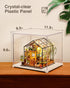 Figurines(11.3''x9.6''x9.3'') Rolife Acrylic Display Case Dust Cover for Collectibles, Stackable Showcase Dustproof
