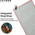 5 Pack, 16x30.5 Inch Acteon Microfiber Gym Towels Quick Dry Silver ION Odor-Free Sweat Towel, Super Absorbent Fast