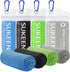 Sukeen 4-Pack Cooling Towel (40"x12") for Neck and Face, Quick-Drying Sweat Absorbing Sports Towel
