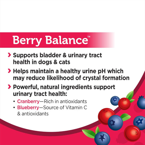 Solid Gold Cat & Dog UTI Vitamins - Powdered Cranberry Supplement for Urinary Tract Support