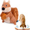 Crinkle Dog Toy Plush, Long Tug-of-War Squeaky Toy, Durable Mentally Stimulating Toys for Dogs