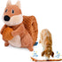 Crinkle Dog Toy Plush, Long Tug-of-War Squeaky Toy, Durable Mentally Stimulating Toys for Dogs