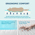 Bedsure Cooling Gel Foam Dog Bed for Large Dogs, Waterproof Orthopedic Egg Foam Bed for Outdoor Comfort, 24"x16", Grey