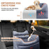 25lbs-Elevated Dog Car Seat - Memory Foam Dog Booster Seat for Small Dogs Up to Pet Car Seat with Storage Pockets