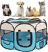 Pet Puppy Dog Playpen, Portable Foldable Cat Tent Crates Cage, Indoor Outdoor Playground 29x16 Pop Up Pet Play Pen