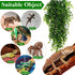 Suncalla 8 Pcs Reptile Plants for Terrarium Assorted Hanging Fake Artificial Vines with Suction Cups Climbing Foliage