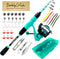 Spinning Fishing Rod and Reel Combo Set with Tackle Box, Kids Fishing Pole, Carbon Fiber Telescopic Fishing Rod Kit