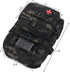 Tactical Mini Molle Hydration Pack, Outdoor Carrier with IFAK Pouch, US Flag, Med Patch, Hydropack for 2L Bladder