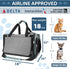 Cat Carrier, Airline Approved Soft-Sided Travel Bag for Medium Cats 15+ lbs & Small Dogs, Underseat Cabin L