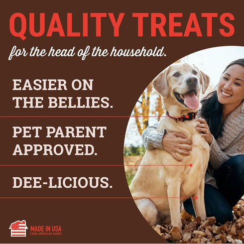 Yumm 24 Count etta says! Sticks Natural Dog Treats - Beef Dog Jerky Treats - Human-Grade Jerky for Dogs - Made in The