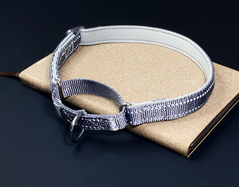 Martingale Dog Collars: Reflective Safety Puppy Collar, Adjustable Soft Nylon Training Collar for Small Medium Large