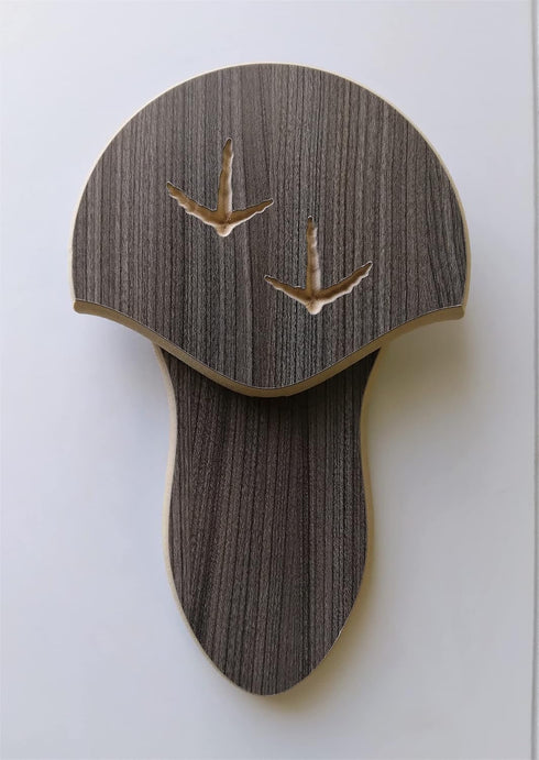 Generic 02 Rustic Grey Carved Turkey Mounting Kit with Beard Plate