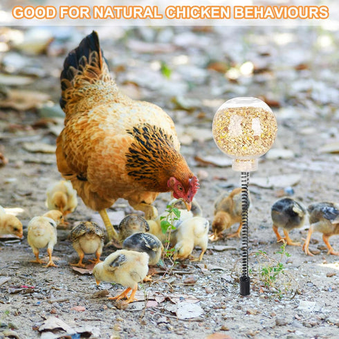 2 Pack CYG&CL Chicken Peck Toy, Chick Slow Feeder Ball & Enrichment Toy, Boredom Toys for Your Flock, Chicken Coop Toys