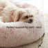 WESTERN HOME WH Calming Dog & Cat Bed, Cozy Soft Round Donut Cuddler, Fluffy Faux Fur Cushion for Small Medium Pets