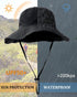 Waterproof Sun UPF 50+ Bucket Hat, UV Protection Packable Brimmed Boonie for Women Men Summer