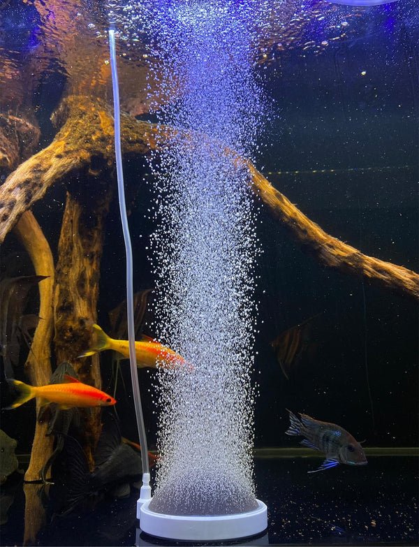 UPETTOOLS Aquarium Air Stone Fish Tank Bubbler, Small Nano Air Bubble Stone for Super High Dissolved Oxygen Diffuser