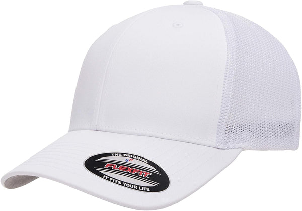 Flexfit Men's Trucker Cap, Black, Alpha, One Size