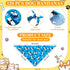 120 30 Sanwuta Pcs Bandanas for Dogs Bulk Dog Bone and Paw Print Pattern Triangle Bandanas for Groomers Washable Pet