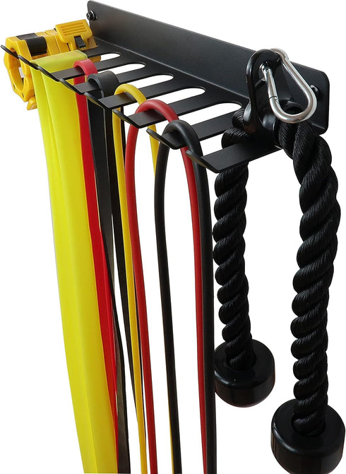 Multi-Purpose Storage Rack for Resistance Bands, Heavy Duty Gym Storage Rack for Fitness Bands