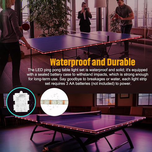 14 Ft&13 Table,16 LED Ping Pong Table Light&Net Light, Ft Light Net for Ping Pong Table&Net Color Change, Durable