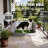 HQ4US 4LEGS Seamless, Dog Grass Pad with Tray Foldable Dog Litter Box High Walls, Odor Free Artificial Grass for Dogs