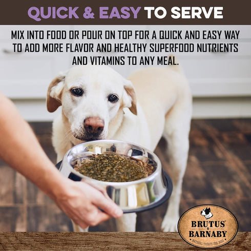 Dog Food Topper - Super Foods, Healthy Vegan Flavor Mix for Picky Eaters, Blueberries, Carrots, Spinach, Sweet Potato,