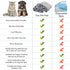 Dog Crate Pee Pads, Washable Non-Slip Puppy Pads for Small Dogs, Water Absorb Training Pads, 32" x 40", Gray