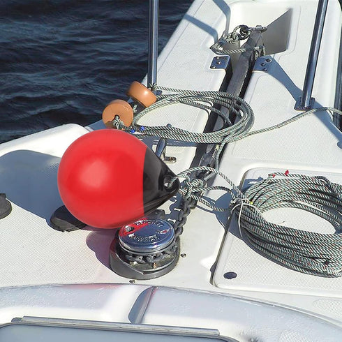 YLVERX Pair of Boat Mooring Buoys, Marine Grade Inflatable Vinyl Round Pontoon Boat Fenders Ball, Boat Bumpers