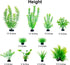 Artificial Aquarium Plants Plastic, Fake Plants for Aquarium Fish Tank, Realistic Plant 10PCS by TANOMA