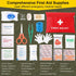 XUANLAN 248PCS Packed Survival First Aid Kit, Survival Tools Camping Essentials Tactical Gear Emergency Trauma Medical